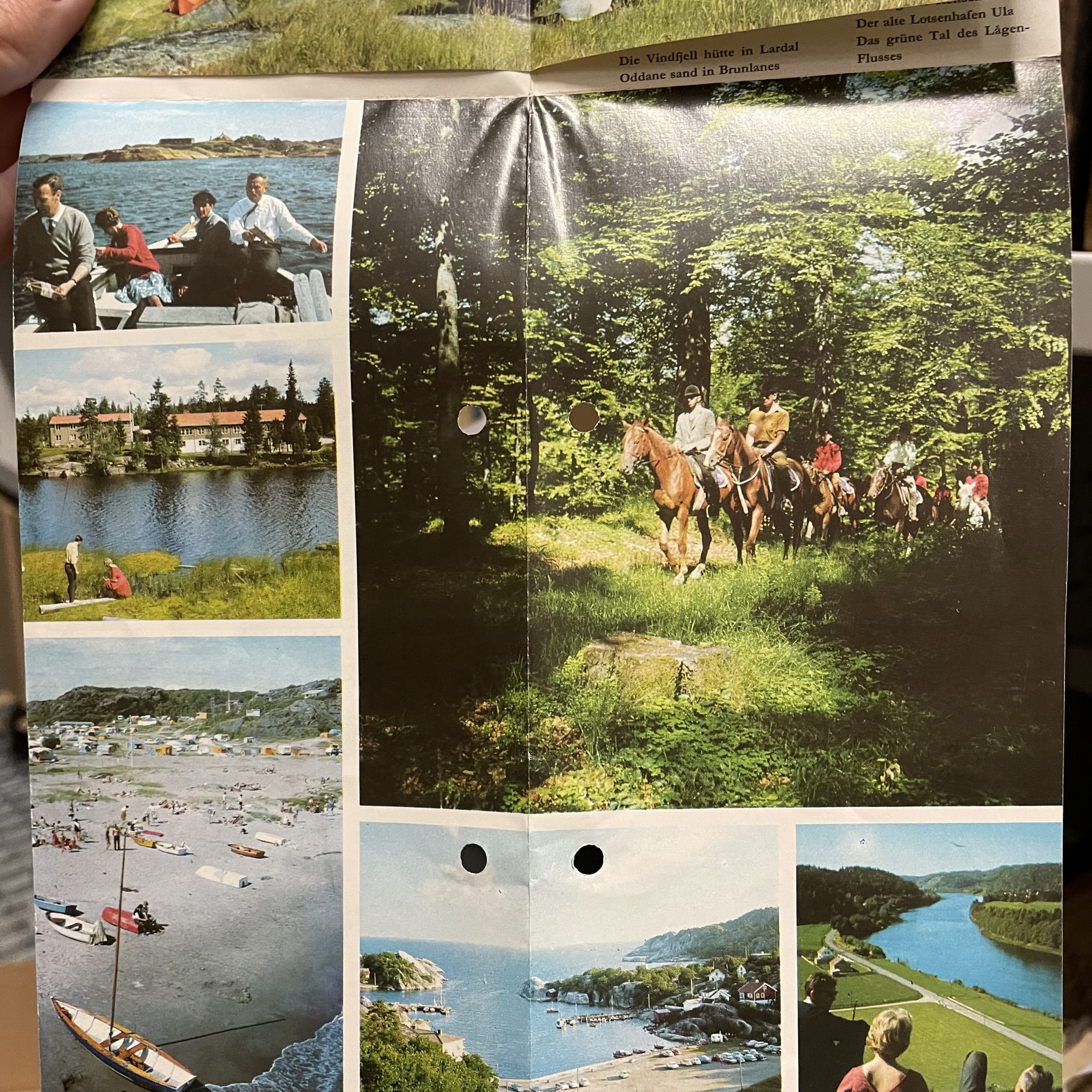 Brosjyre på tysk fra Larvik turistkontor i 1976